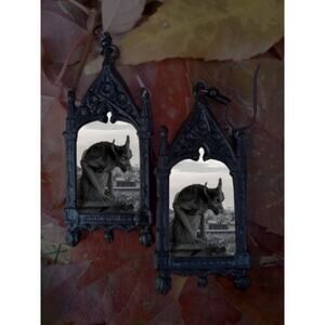 Oddities Earrings Strange Unusual Weird Gothic Gargoyles